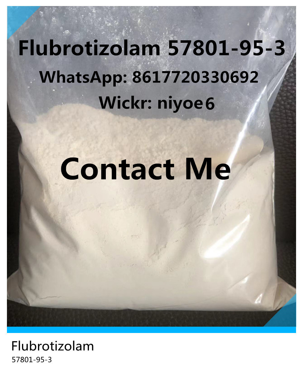 Premium Quality Benzo Manufacturer Flubrotizolam Powder 57801-95-3 Wickr: niyoe6
